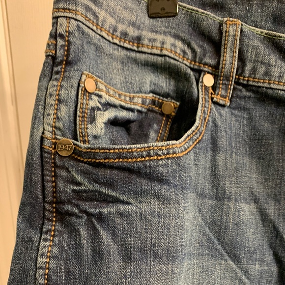 Wrangler Retro Slim Straight Blue Jeans 36x34 - Picture 5 of 15